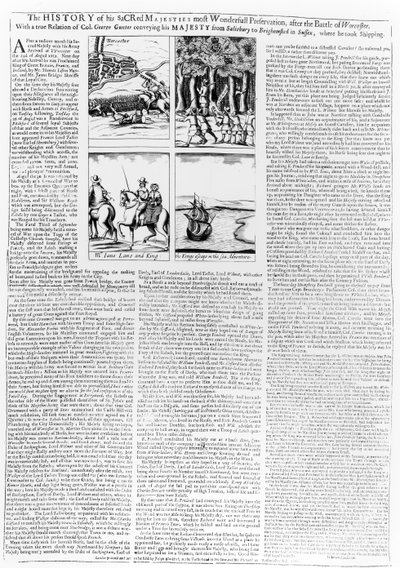 The History of the Battle of Worcester, Published 1660 by English School
